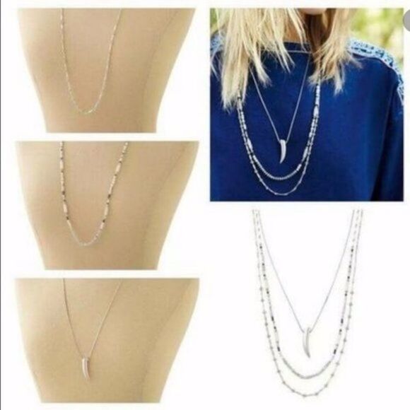 NWT stella & dot ~ tiburon necklace ~ versatile layered - Picture 4 of 9